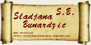 Slađana Bunardžić vizit kartica